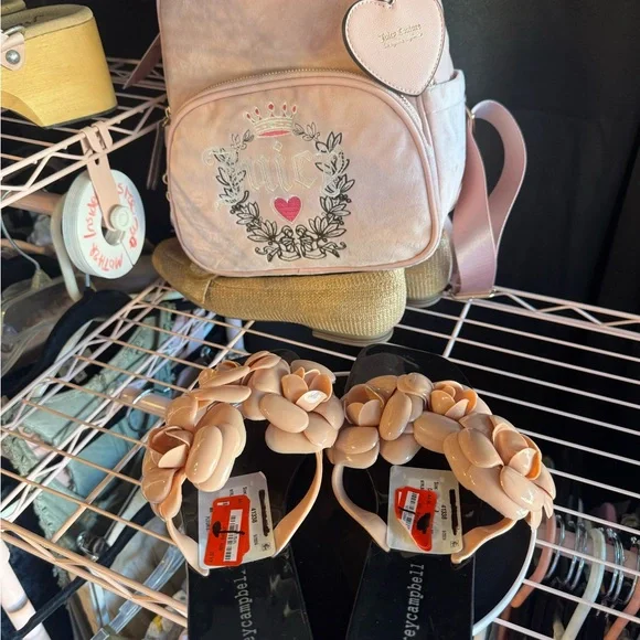 Jeffrey Campbell Black and Cream Braided Sandals - Picture 3 of 3